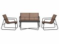 Schou Loungeset Theodor, Set 4-teilig, Walnut, Material: Textil