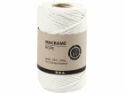 Creativ Company Baumwollgarn Makramee Rope 330 g, Weiss, Packungsgrösse