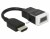 Image 1 DeLock 15cm HDMI Adapterkabel, schwarz [HDMI
