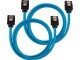 Corsair SATA3-Kabel Premium Set Blau 60 cm, Datenanschluss Seite