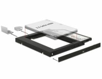 DeLock DVD-Schacht Adapter für 2.5"-HDD/SSD, Zubehörtyp: HDD/SSD