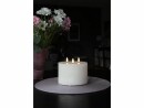 Star Trading LED-Kerze Pillar Flamme Ø 15 x 13 cm