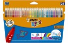 BIC Filzstift Fasermaler Kid Couleur 24 Stück 0.8 mm