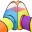 Bild 6 vidaXL Kinder-Spielzelt Mehrfarbig 190x264x90 cm