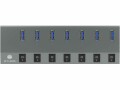 RaidSonic ICY BOX USB-Hub IB-HUB1701-C3, Stromversorgung: Netzteil