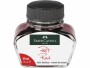 Faber-Castell Tintenglas 30 ml Rot, Detailfarbe: Rot, Tintenart