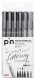 UNI-BALL  Fineliner Pin    0.3,0.7,1.2mm - PIN200(S) schwarz, dunkelgrau, hellgrau