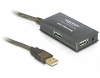 DeLock USB 2.0-Verlängerungskabel mit 4-Port HUB USB A