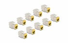 DeLock Keystone-Modul RJ45 zu LSA Cat.6A Gelb, 10 Stück