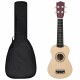 vidaXL Sopran-Ukulele-Set mit Tasche für