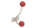 Tranquillo Wandhaken 2-fach, Retro, Rot