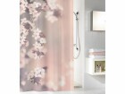 Kleine Wolke Duschvorhang Blossom 180 x 180 cm , Grau/Hellrosa
