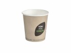 BioPak Einweg-Kaffeebecher Thank You 120 ml, 45 Stück, Beige