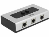 DeLock Switchbox RJ-45, 2 Port GbE, manuell, Bedienungsart: Tasten
