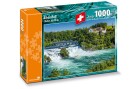 Carta.Media Puzzle Rheinfall mit Schloss Laufen, Motiv: Landschaft