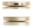 Lady Power Mirror mit LED Licht & Powerbank, Gold