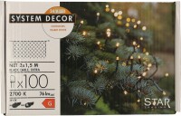 STAR TRADING System Decor LED-Netz 2m 12.495-57-1 Extra, schwarz, 1,5m