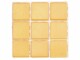 Glorex Selbstklebendes Mosaik Poly-Mosaic 10 mm Gelb, Breite: 10