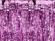 Partydeco Partyaccessoire Vorhang 90 x 250 cm, Violett