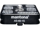 Mantona Schnellwechselplatte AS-60-14S, Stativgewinde: 1/4'