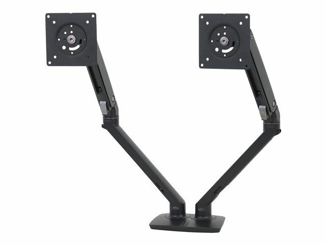 MXV Desk Dual Monitor Arm, Under Mount C-Clamp