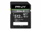 PNY SDXC-Karte Elite-X UHS-I U3 512 GB, Speicherkartentyp