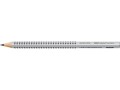 Faber-Castell Bleistift Jumbo Grip 2001 B, Silber, Strichstärke: Keine