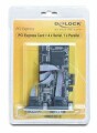 DeLock PCI Express card 4 x serial, 1x parallel