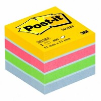 POST-IT Mini Cube multicol. 51x51mm 2012-MUC 4 Farben ass