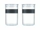 Bodum Vorratsglas Presso 2 Stück, 0.6 l, Schwarz/Transparent