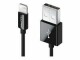 deleyCON USB 2.0-Kabel USB A - Lightning 1