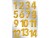 Bild 0 Braun + Company Adventskalender-Zahlen Glitzer, Gold, Motive: Zahlen