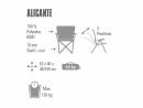 High Peak Campingstuhl Folding chair Alicante, Blau/Dunkelgrau