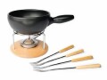 Stöckli Käsefondue-Set Säntis 6 Teile, Hellbraun/Schwarz, Anzahl