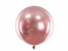 Partydeco Luftballon Rund Glossy 60 cm, Rosegold, Packungsgrösse: 1