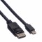 Bild 1 Roline DisplayPort-Mini DisplayPort Verbindungskabel - 3 m - 2K - Schwarz