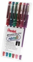 PENTEL Hybrid Gel Grip 0,8mm K118M-6 6 Farben, Kein