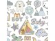 Creativ Company Motivsticker Baby Boy 1 Blatt, Motiv: Baby, Junge