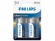 Philips Batterie Batterie Ultra Alkaline D 2 Stück, Batterietyp