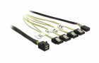 DeLock SATA-Kabel 4x SATA-SFF-8643 Reverse Breakout 50 cm