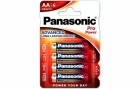 Panasonic Batterie Pro Power AA-Alkali 4 Stück, Batterietyp: AA