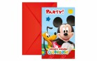 Amscan Geburtstagskarte Disney Mickey 6 Stück, Papierformat: 9