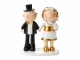 HobbyFun Mini-Figur goldene Hochzeit 8.5 cm, Detailfarbe: Weiss