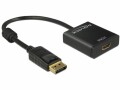 DeLock Konverter DP - HDMI Schwarz, Kabeltyp: Konverter