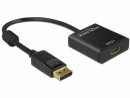 DeLock Konverter DP - HDMI Schwarz, Kabeltyp: Konverter