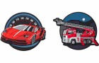 Schneiders Badges Supercar + FireTruck 2 Stück, Bewusste