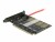 Bild 2 DeLock Host Bus Adapter PCI-Express x16v3 zu 5xM.2 Key-B