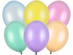 Partydeco Luftballon Uni Strong Pearl 100 Stück, Mehrfarbig,