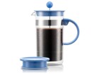 Bodum Kaffeebereiter Bistro Nouveau 1 l, Blau, Materialtyp