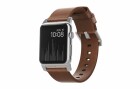 Nomad Lederarmband Modern Strap Apple Watch Braun/Silber, Farbe